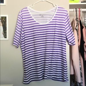 ⚫️ donating 12/11 Purple Stripe Top